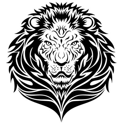 Majestic African Lion On Back Design Water Transfer Temporary Tattoo(fake Tattoo) Stickers NO.10840